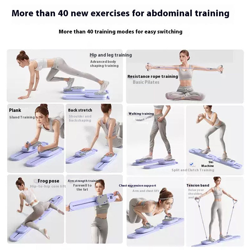 Pilates board exercise positions