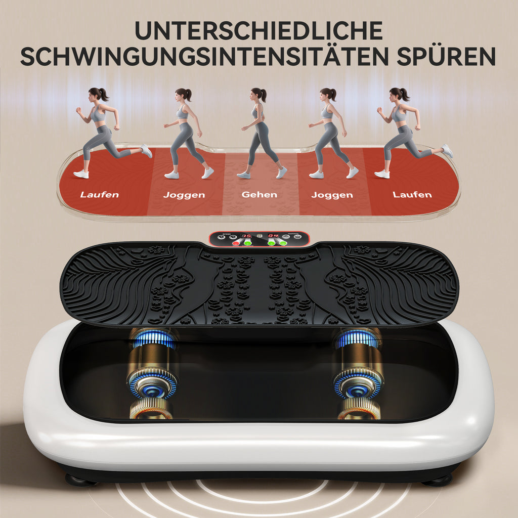 Vibration plate control panel and speed levels
