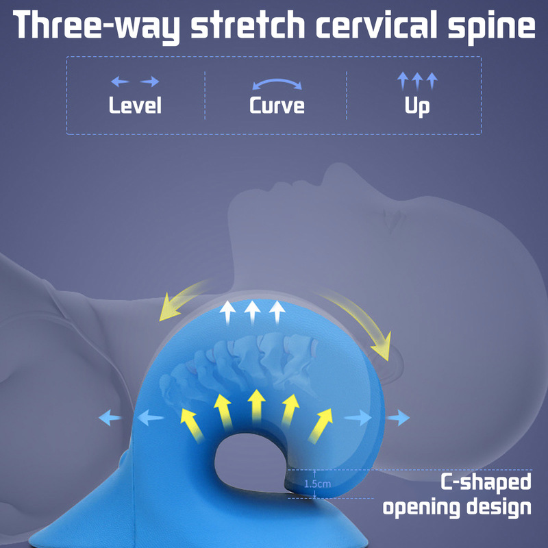 Neck stretcher massage-point surface detail