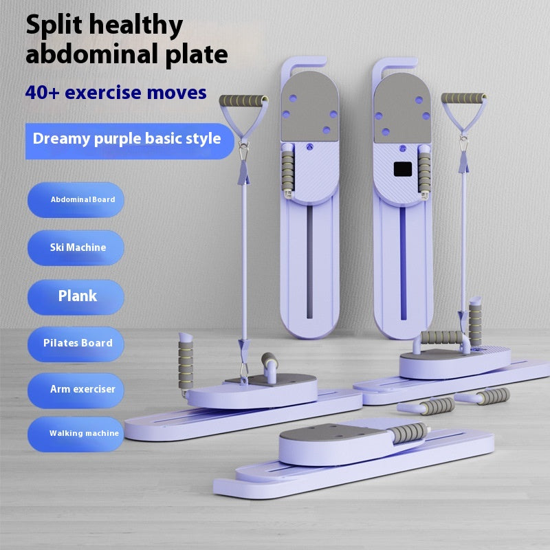Pilates board folded for storage