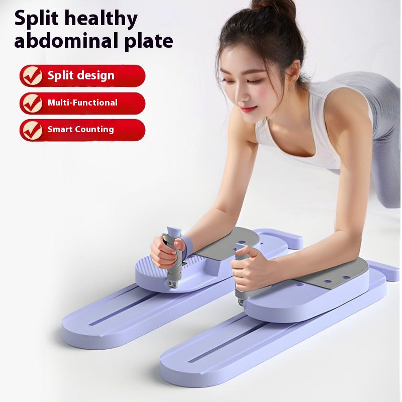 Pilates board split into two halves
