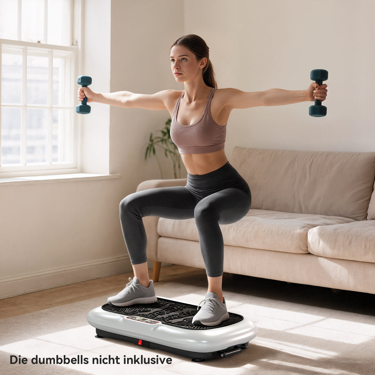 Vibration plate non-slip surface detail