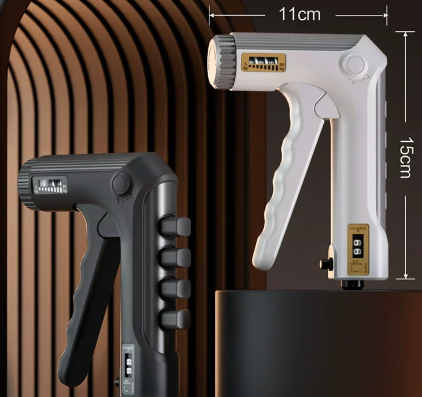 Grip strengthener acupressure handle detail