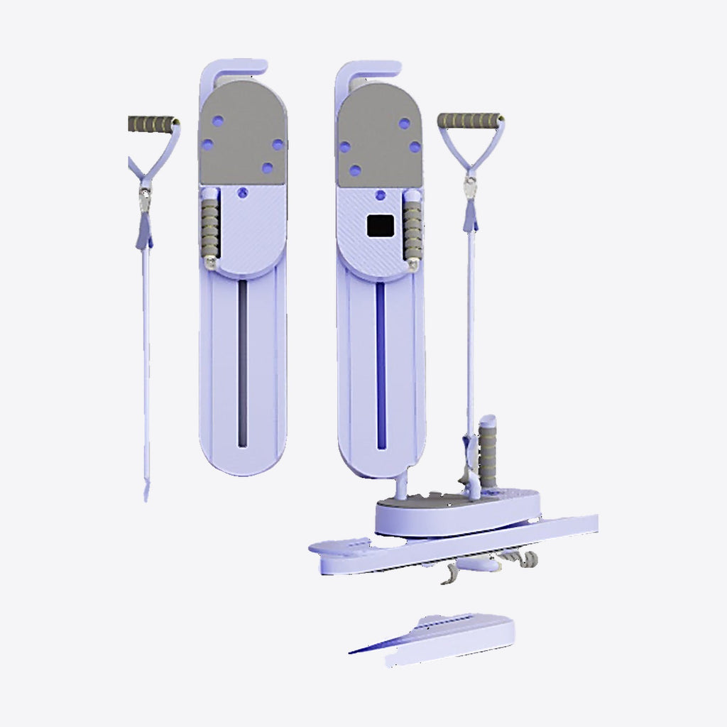 Heimform split Pilates reformer board with resistance ropes