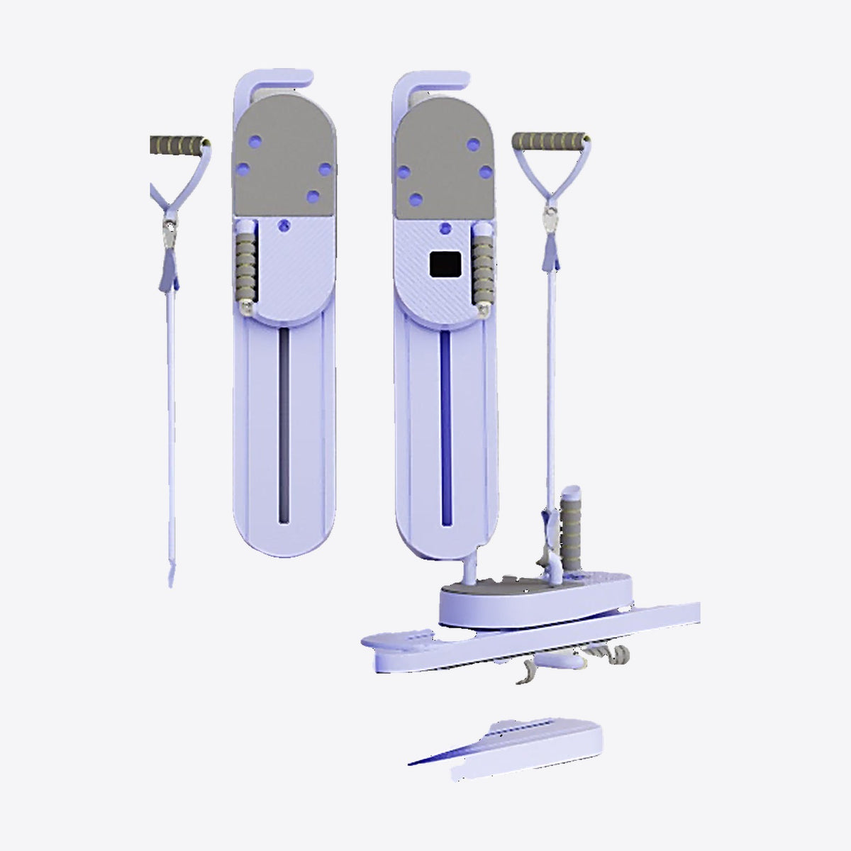 Heimform split Pilates reformer board with resistance ropes